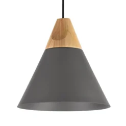 Hängeleuchte Bicones in Anthrazit, Ø 22cm