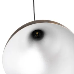 Hängeleuchte Bitlislim, antikbraun, Ø 41 cm, Metall, E27