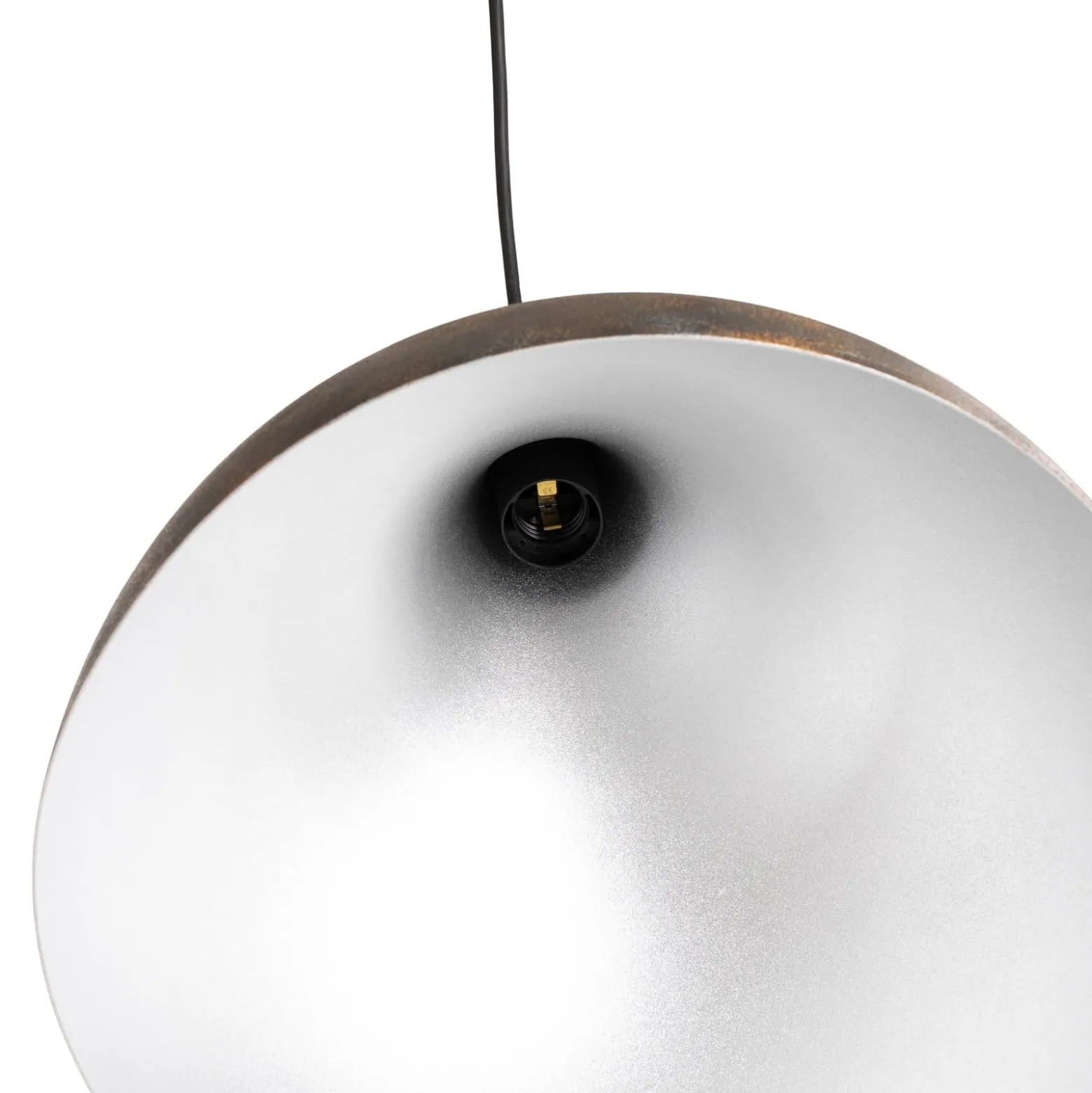 Hängeleuchte Bitlislim, antikbraun, Ø 41 cm, Metall, E27