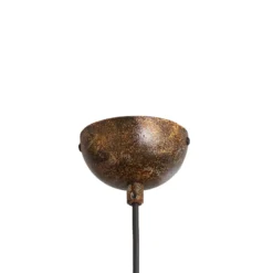 Hängeleuchte Bitlislim, antikbraun, Ø 41 cm, Metall, E27