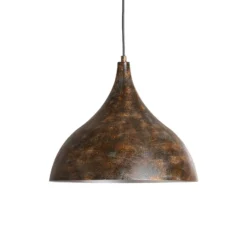 Hängeleuchte Bitlislim, antikbraun, Ø 41 cm, Metall, E27