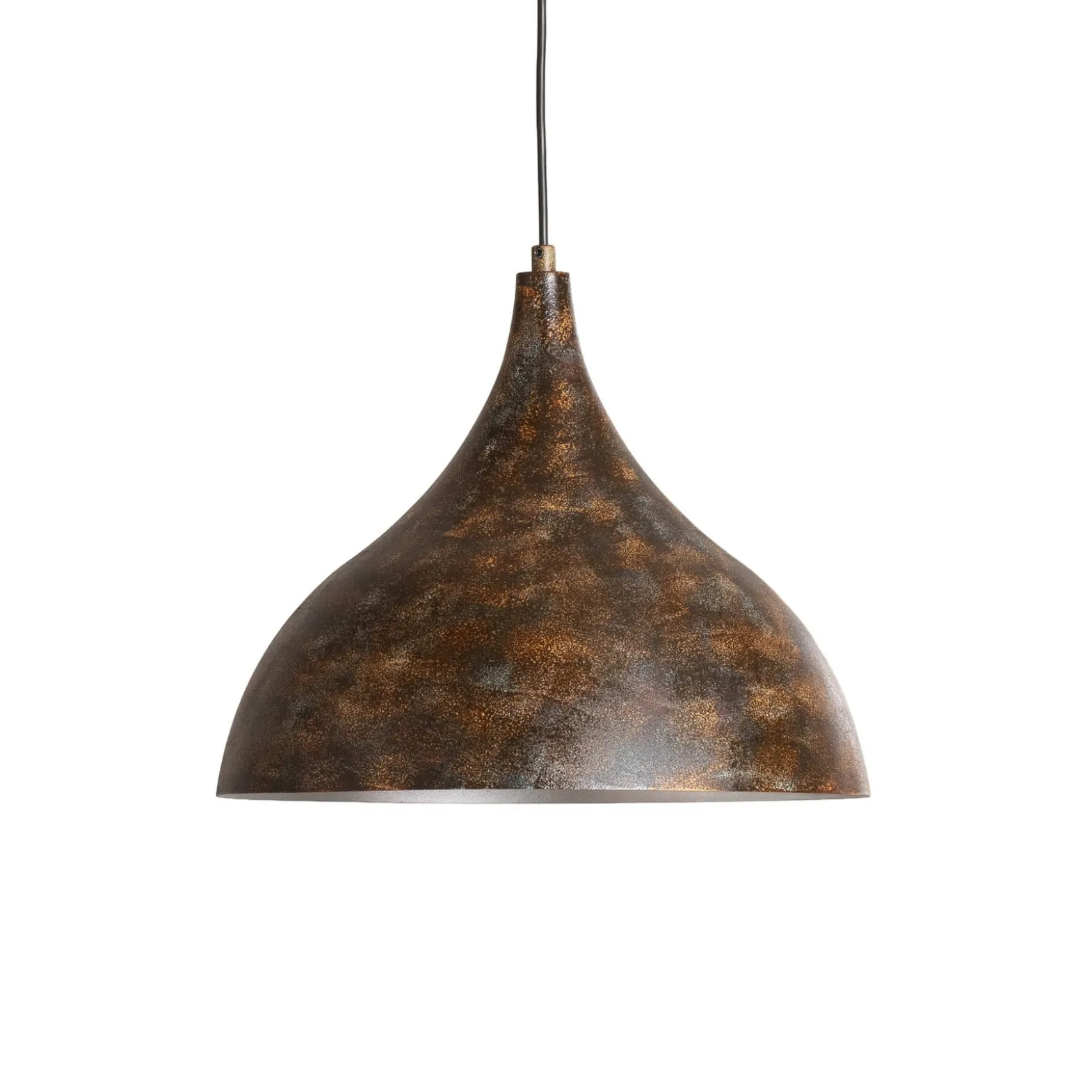 Hängeleuchte Bitlislim, antikbraun, Ø 41 cm, Metall, E27