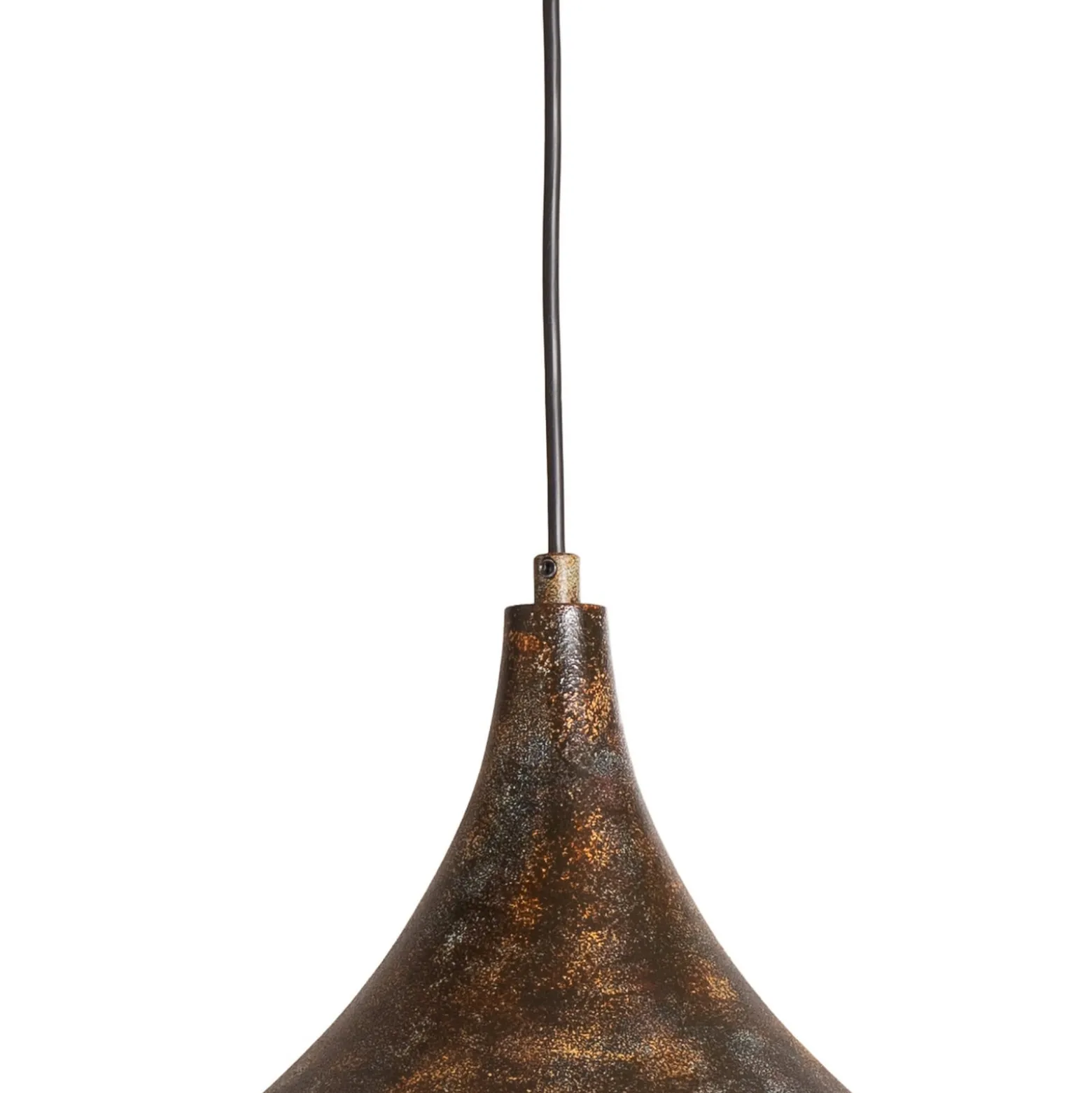 Hängeleuchte Bitlislim, antikbraun, Ø 41 cm, Metall, E27