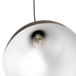 Hängeleuchte Bitlislim, antikbraun, Ø 41 cm, Metall, E27