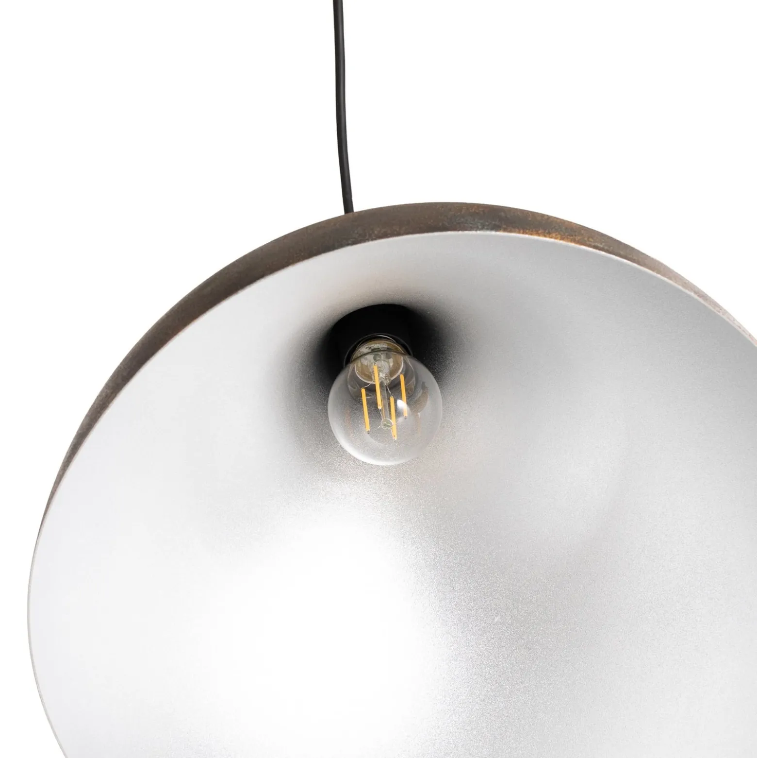 Hängeleuchte Bitlislim, antikbraun, Ø 41 cm, Metall, E27