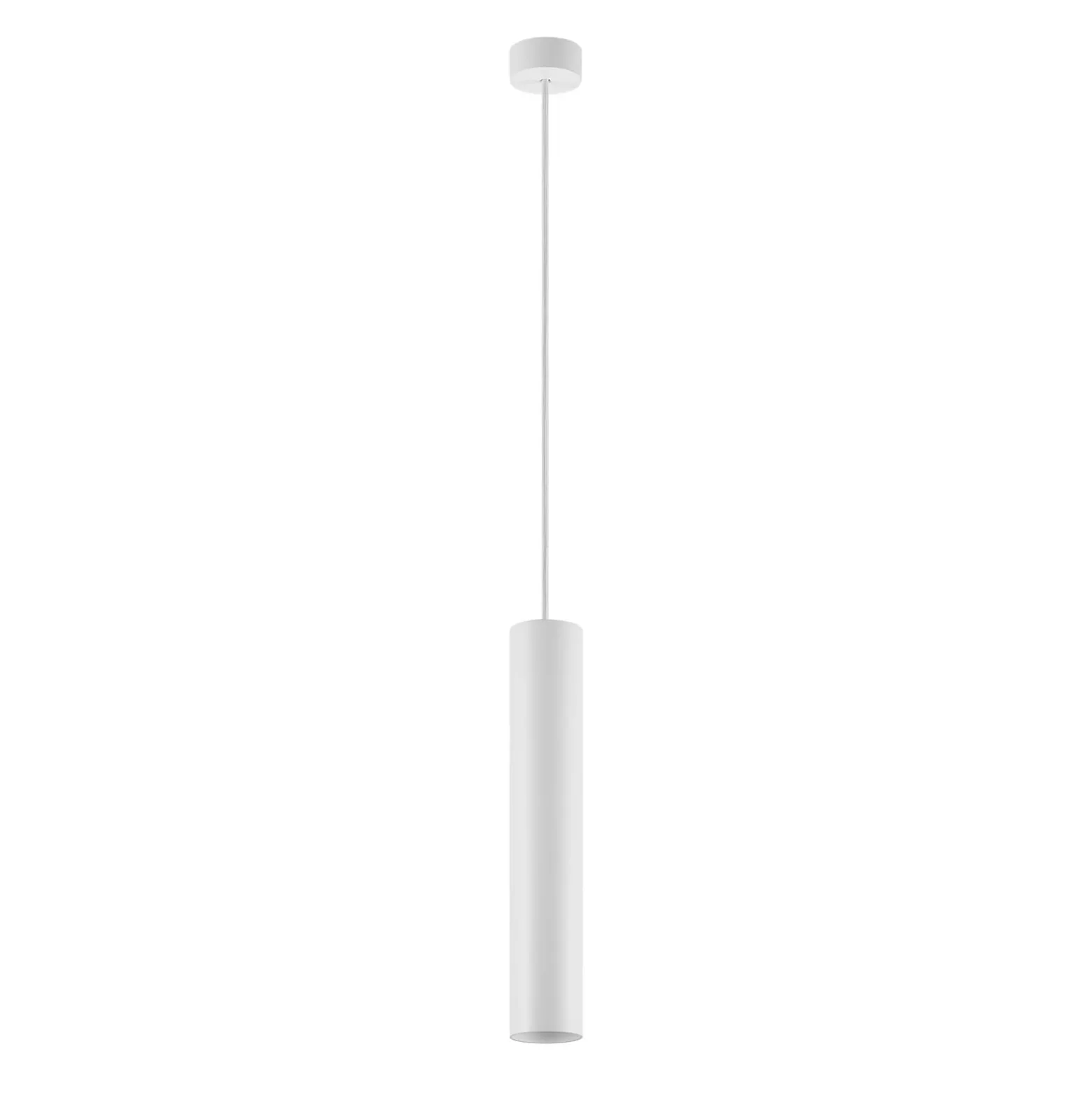 Hängeleuchte CAN, weiß, Höhe 35 cm, Ø 6 cm, Metall, GU10
