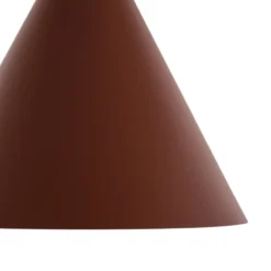 Hängeleuchte Cono, einflammig, Ø 27 cm, ziegelrot