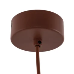 Hängeleuchte Cono, einflammig, Ø 27 cm, ziegelrot