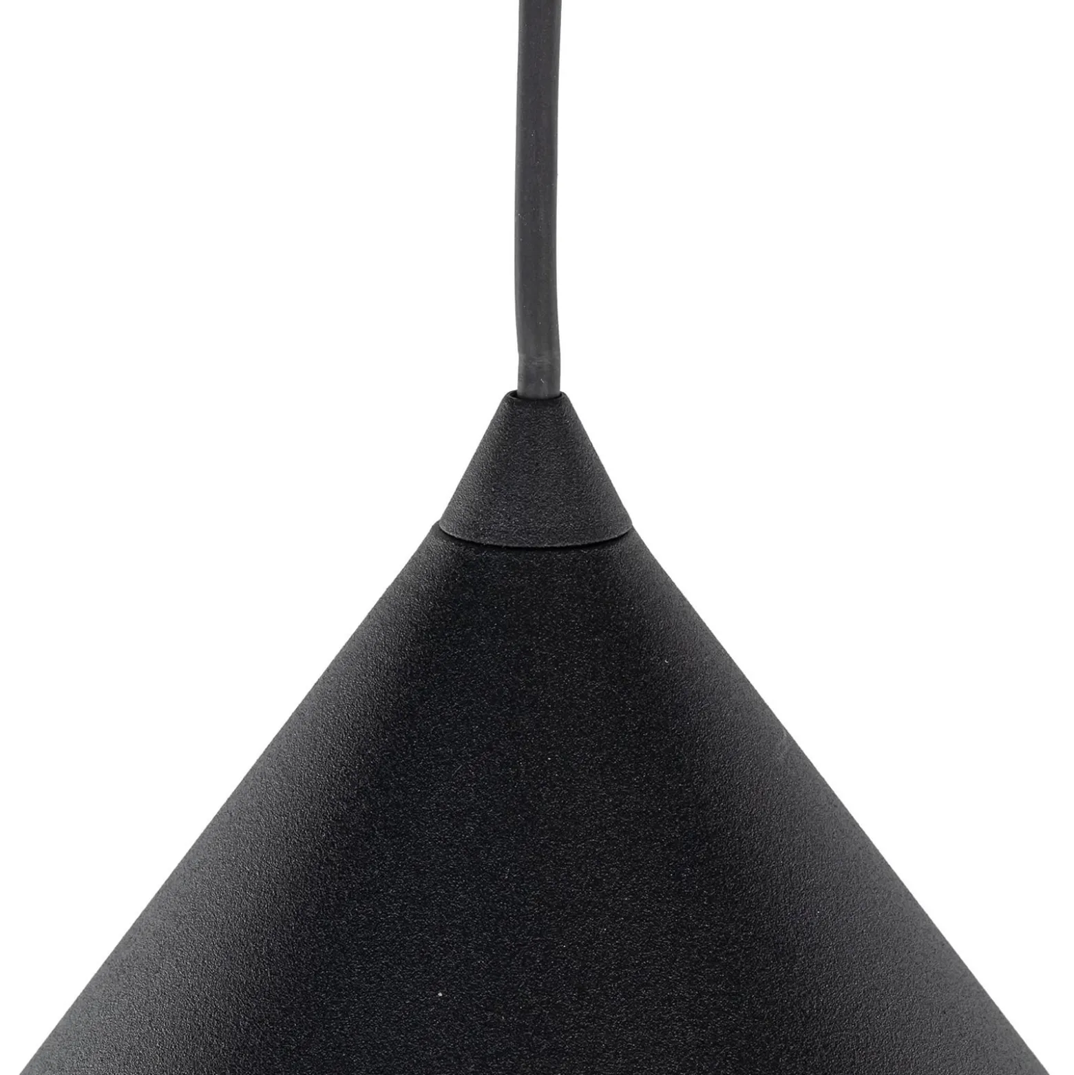 Hängeleuchte Cono, 1-flammig, Ø 50 cm, schwarz, E27