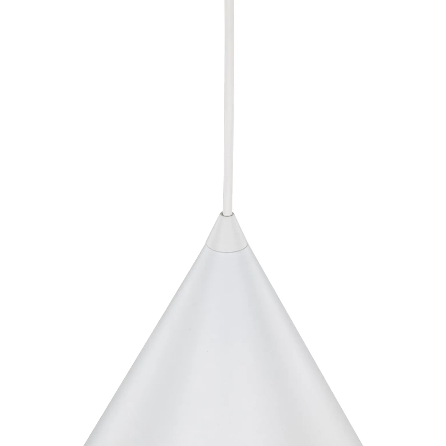 Hängeleuchte Cono, weiß, Ø 27 cm, Stahl, einflammig