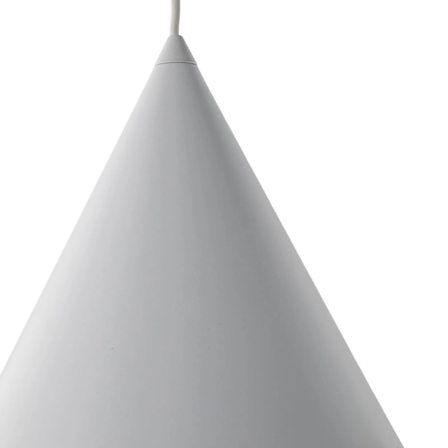 Hängeleuchte Cono, weiß, Ø 27 cm, Stahl, einflammig