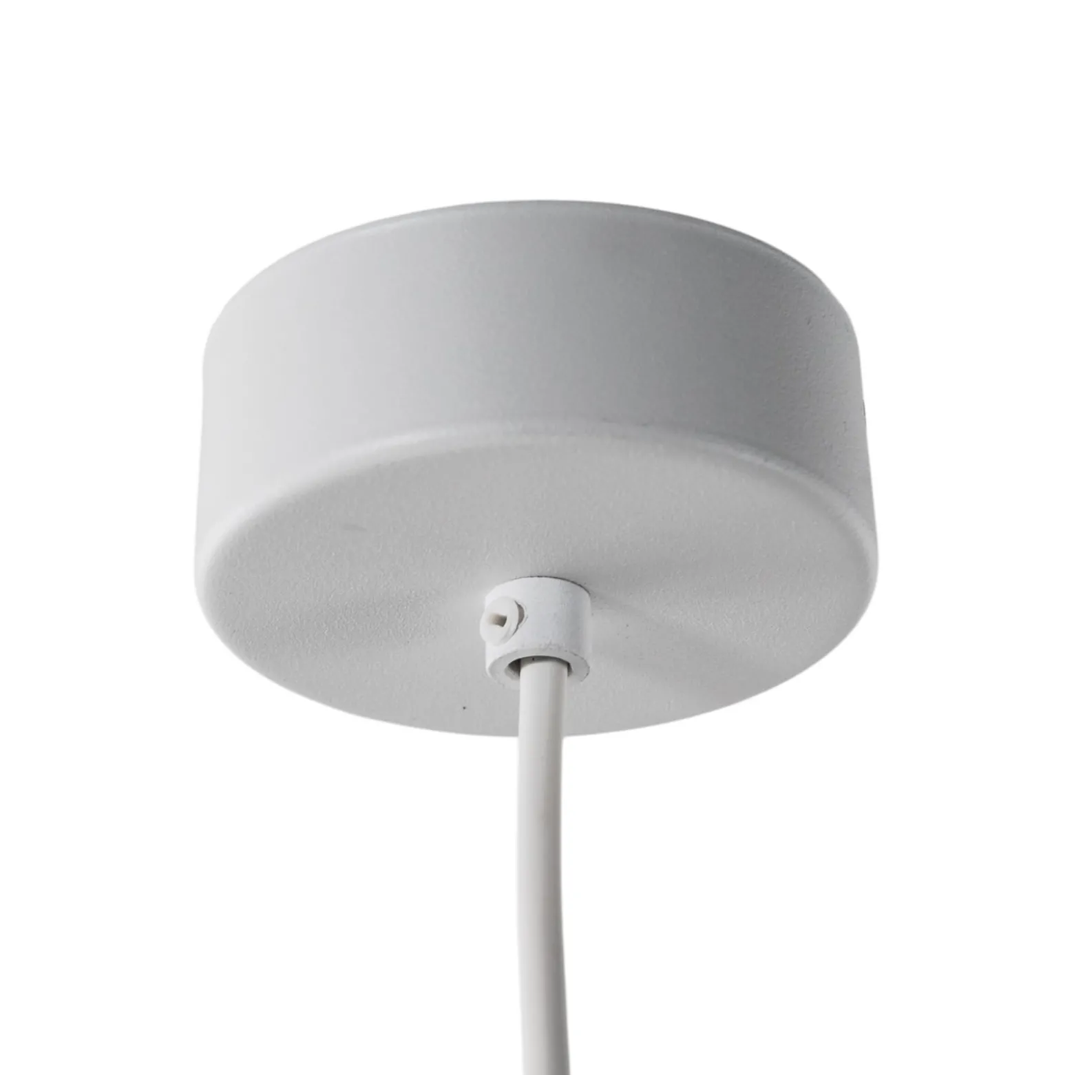 Hängeleuchte Cono, weiß, Ø 27 cm, Stahl, einflammig