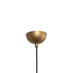 Hängeleuchte Corner, goldfarben, 25 x 25 cm, Metall, E27