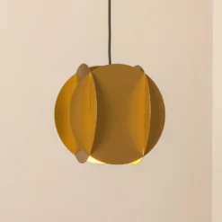 Hängeleuchte Corner, goldfarben, 25 x 25 cm, Metall, E27