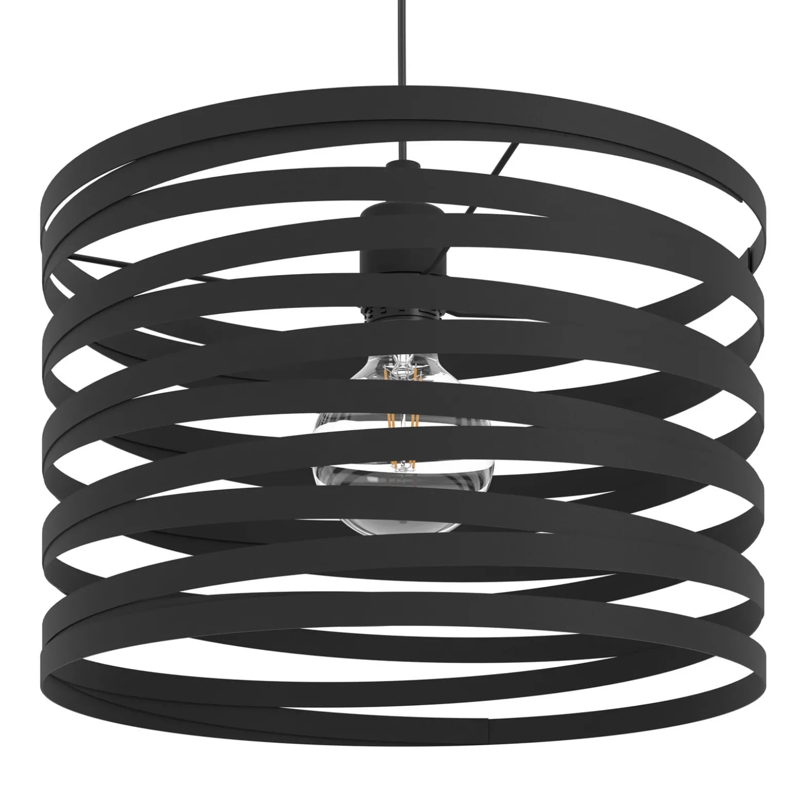 Hängeleuchte Cremella, Ø 37 cm, schwarz, Stahl