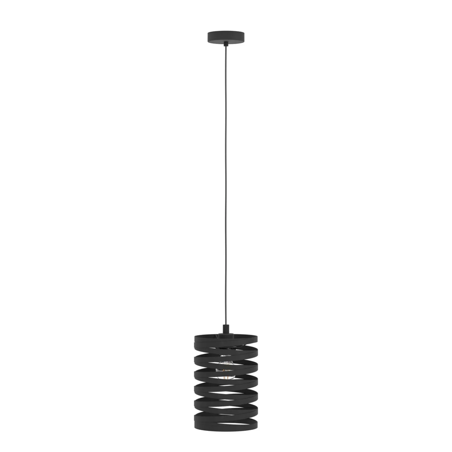 Hängeleuchte Cremella, Ø 18 cm, schwarz, Stahl