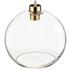 Hängeleuchte Cubus, transparent, Glas, Ø 30 cm, E27