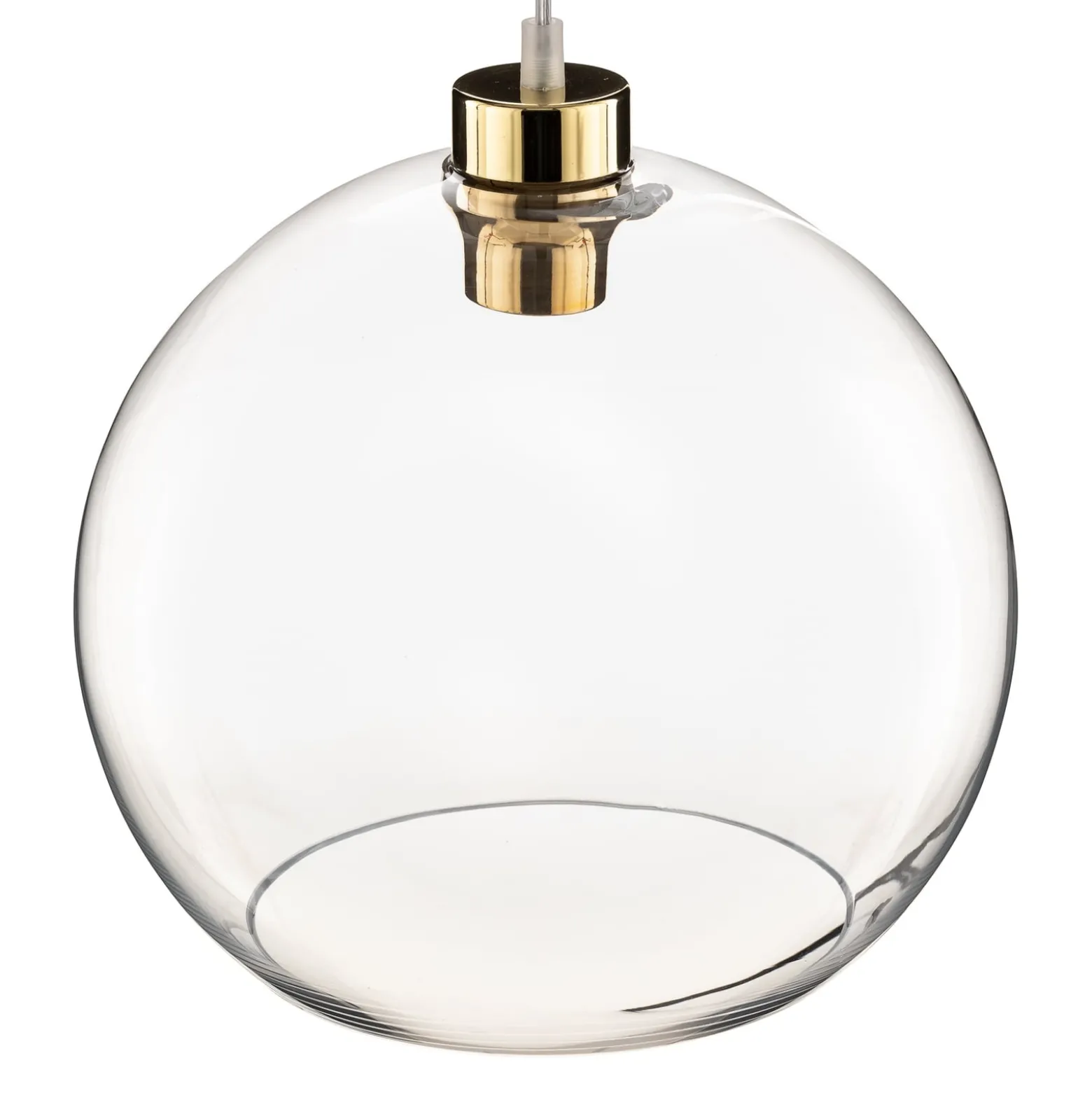 Hängeleuchte Cubus, transparent, Glas, Ø 30 cm, E27