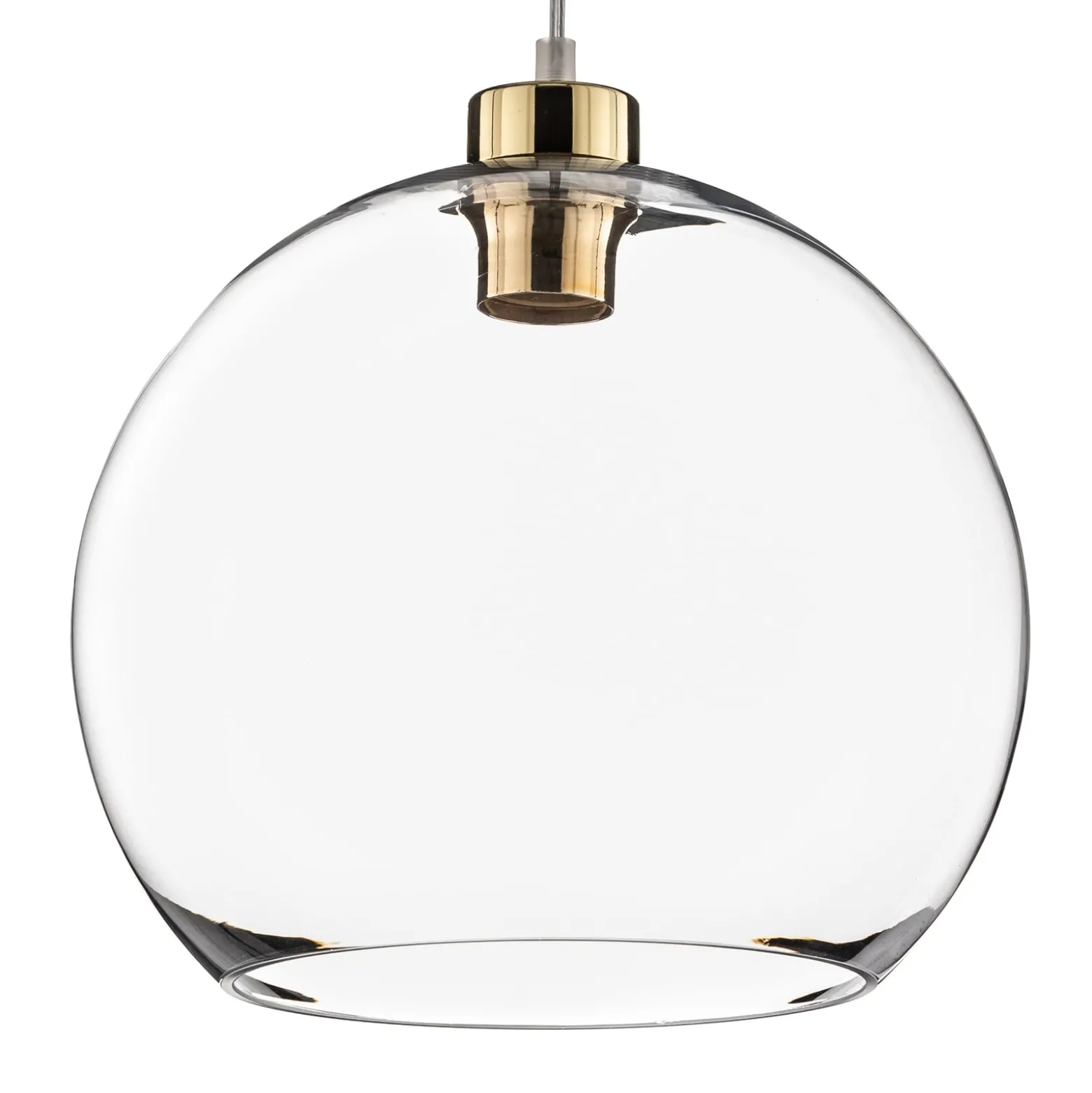 Hängeleuchte Cubus, transparent, Glas, Ø 30 cm, E27