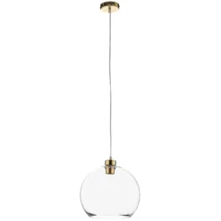 Hängeleuchte Cubus, transparent, Glas, Ø 30 cm, E27