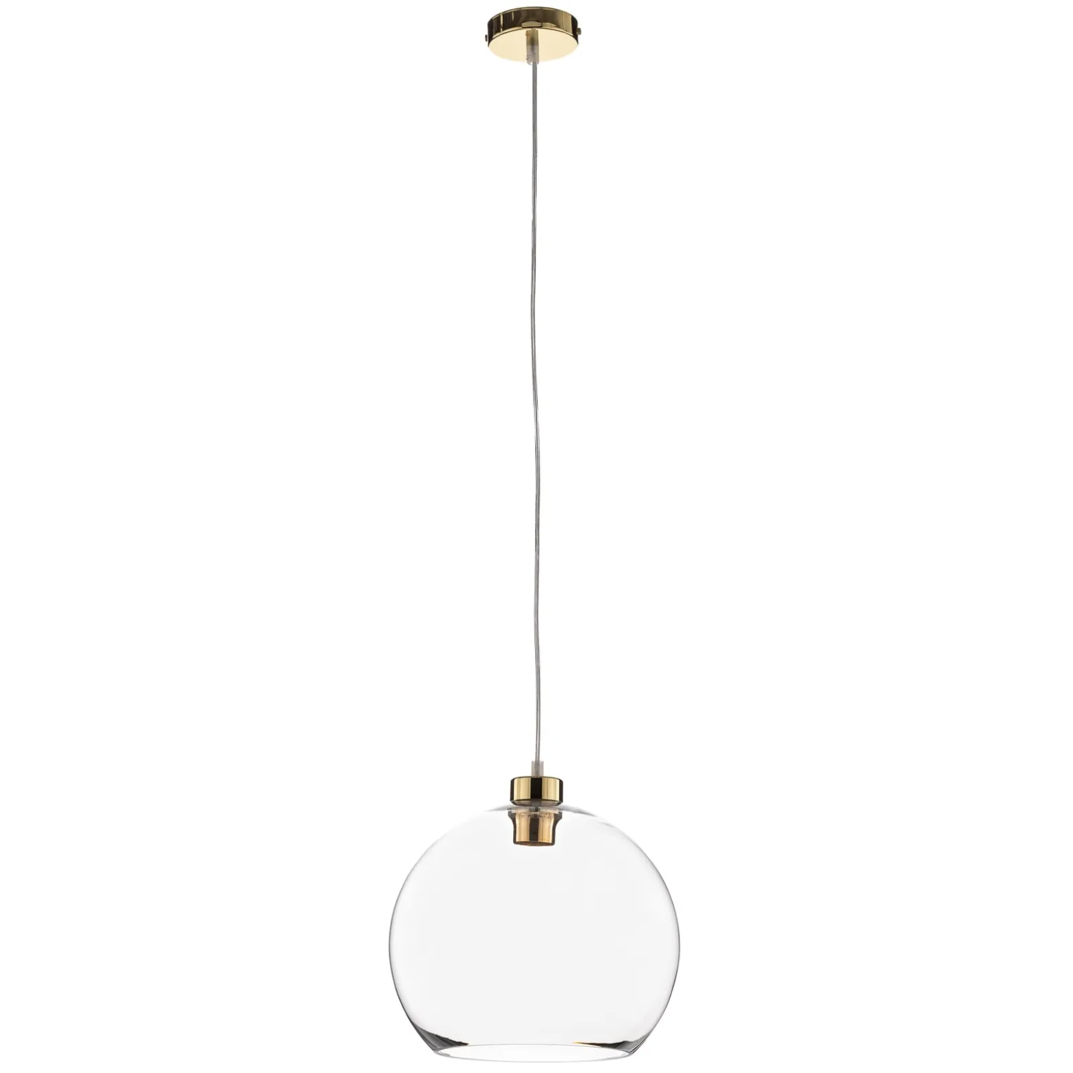 Hängeleuchte Cubus, transparent, Glas, Ø 30 cm, E27
