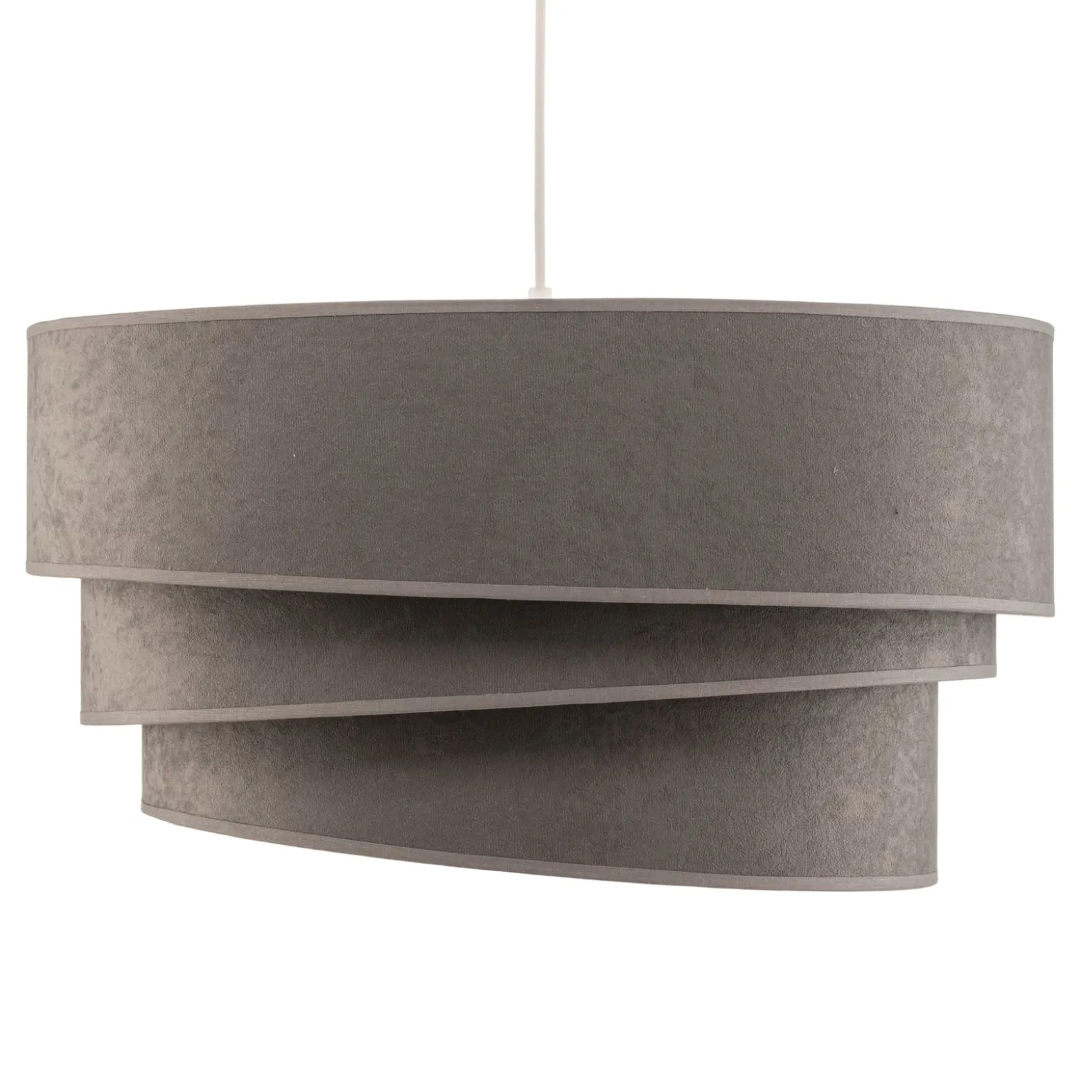 Hängeleuchte Devon, grau/weiß Ø45cm