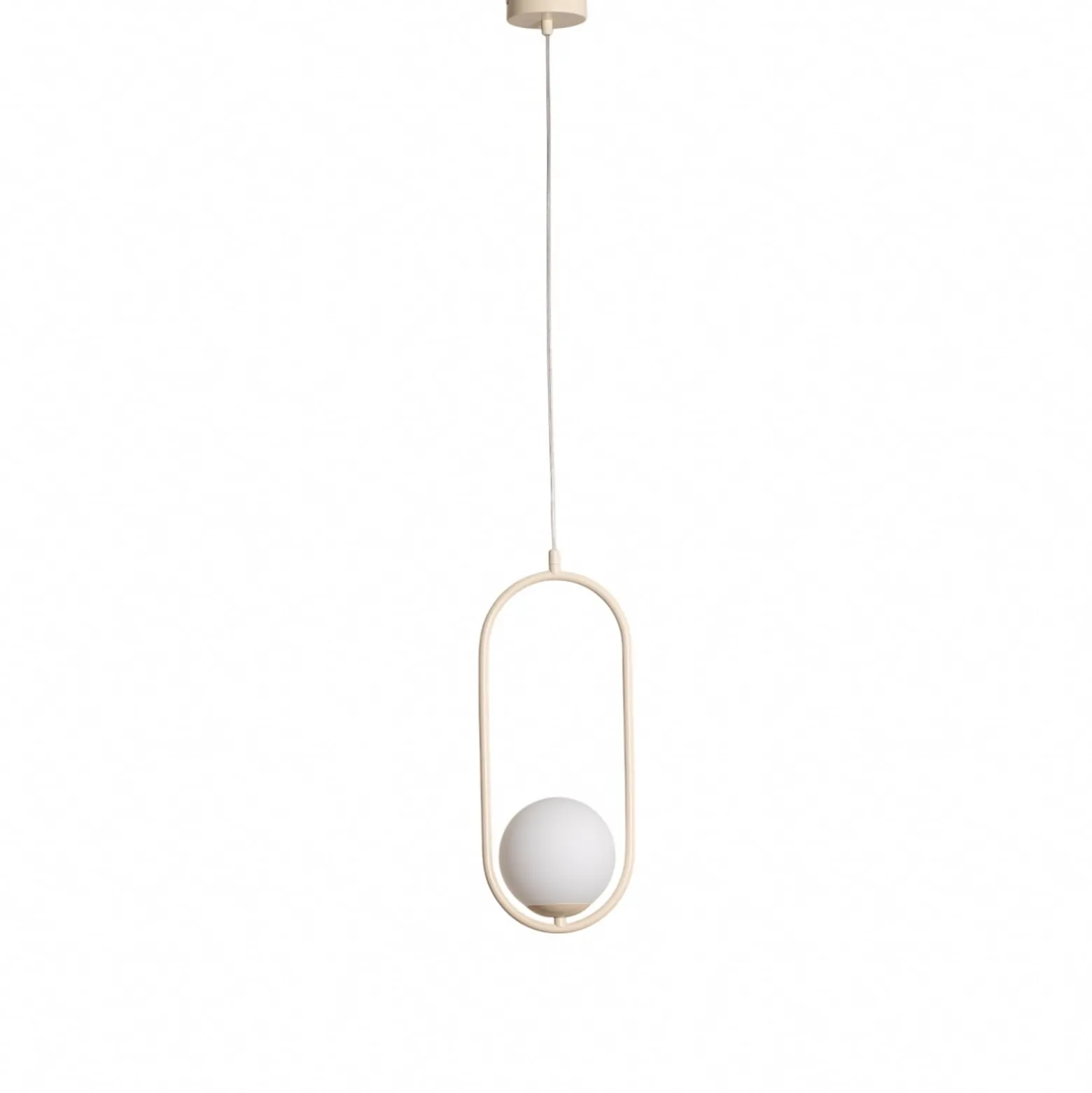 Hängeleuchte Dione, opal/creme, 1-flammig