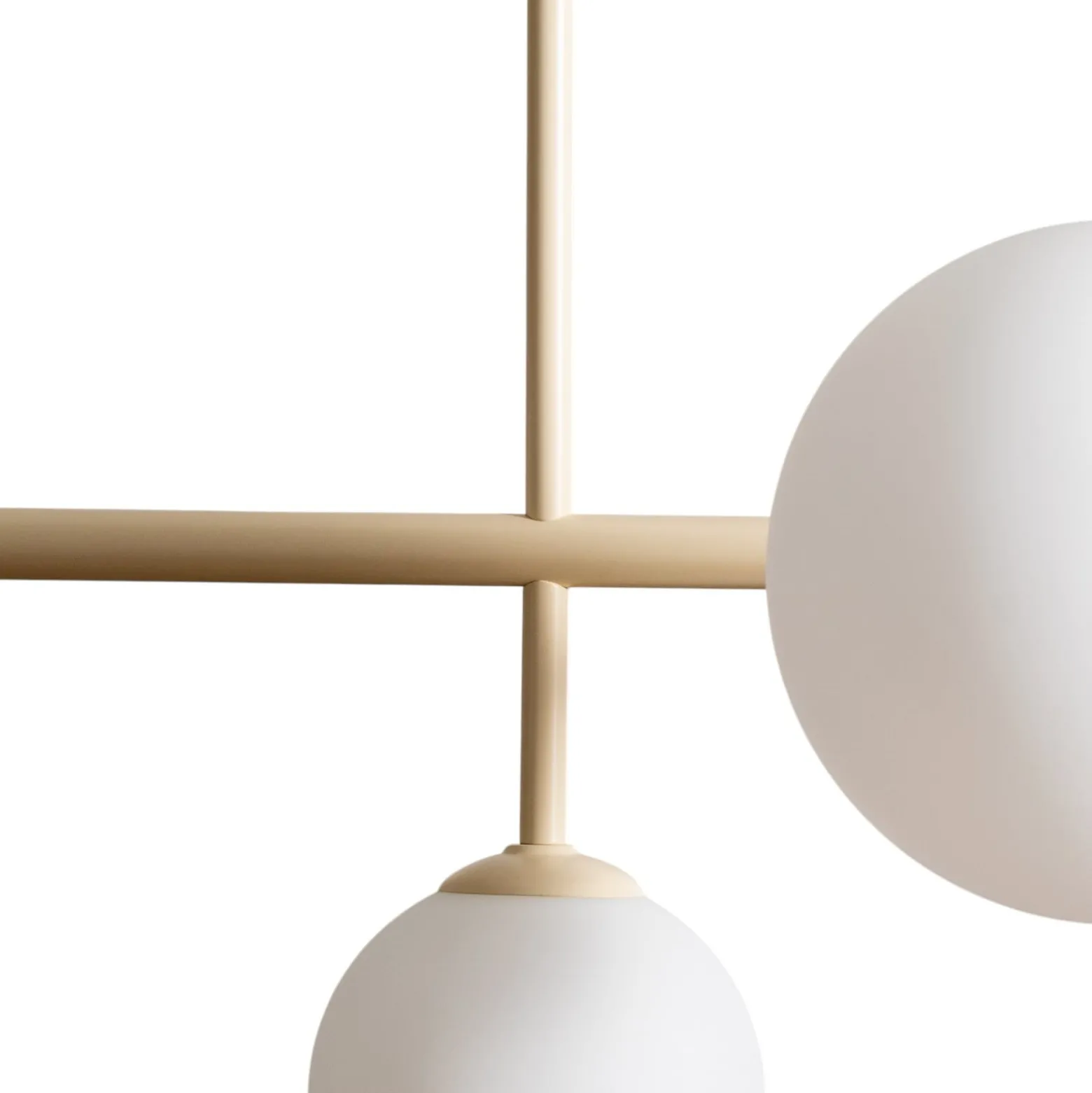 Hängeleuchte Dione, opal/creme, 6-flammig