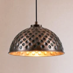 Hängeleuchte ECHO, kupferfarben, Ø 26 cm, Metall, E27
