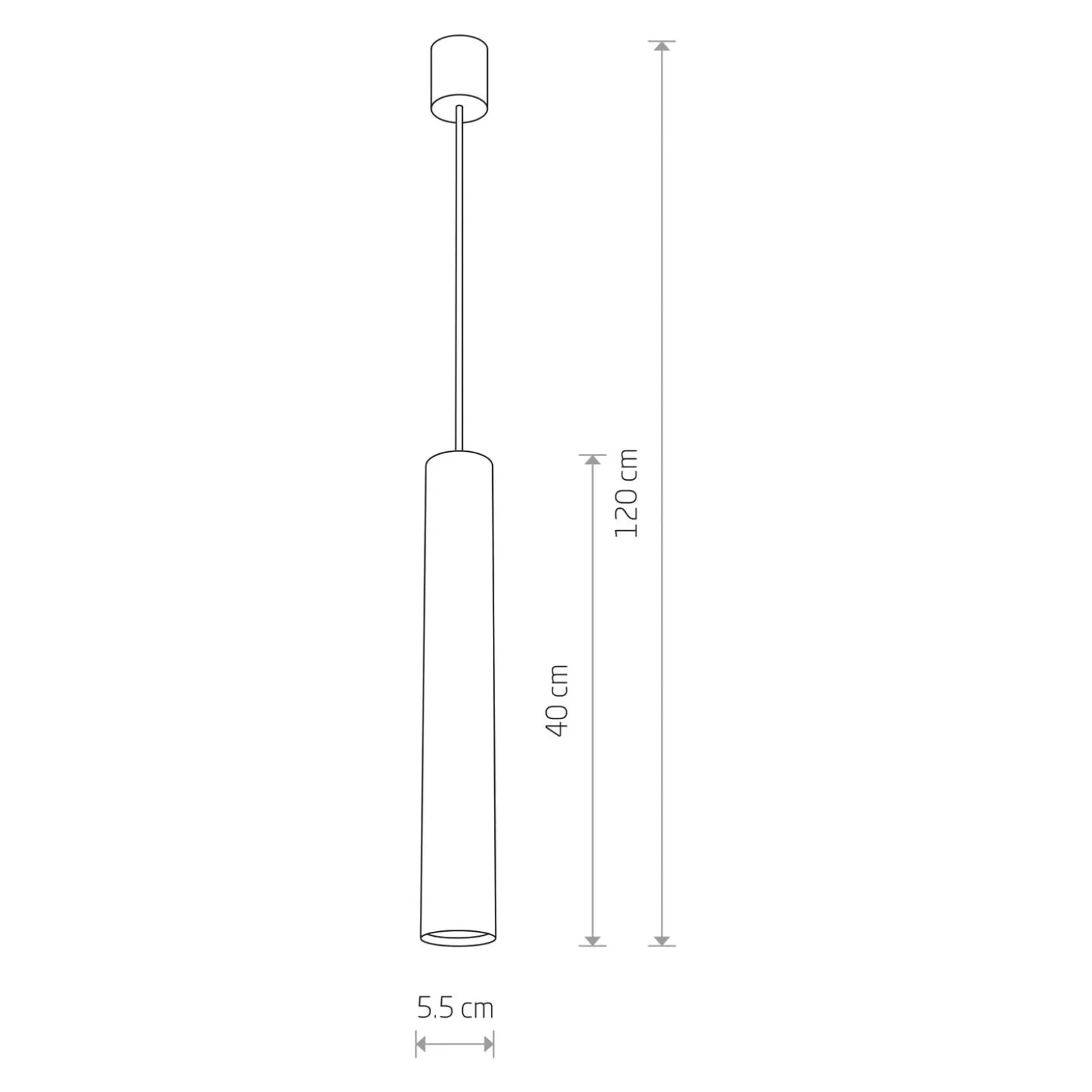 Hängeleuchte Eye, 1fl, weiß, Schirmhöhe 40 cm