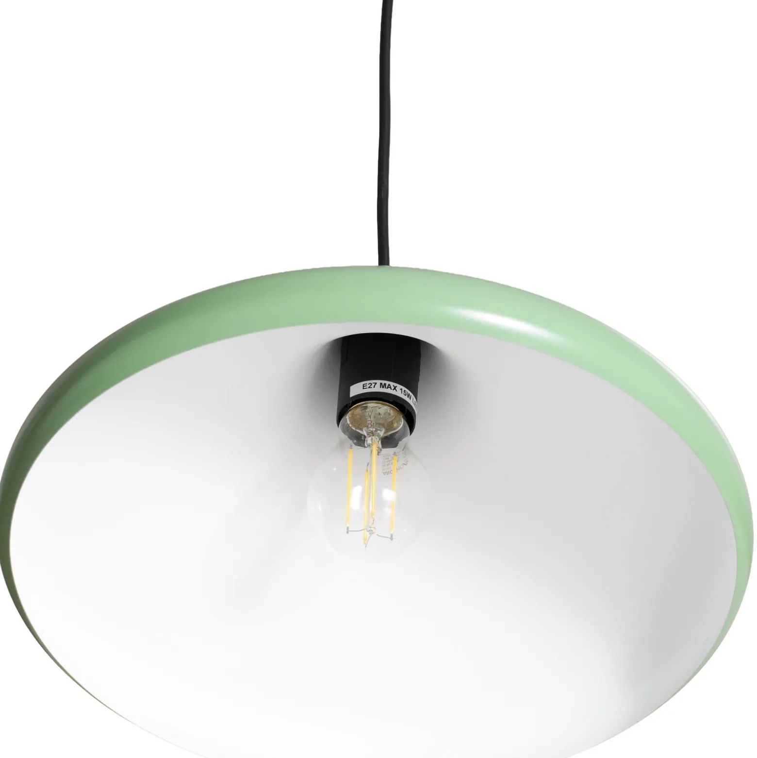 Hängeleuchte Eysan, mintgrün, Metall, Ø 35 cm, E27