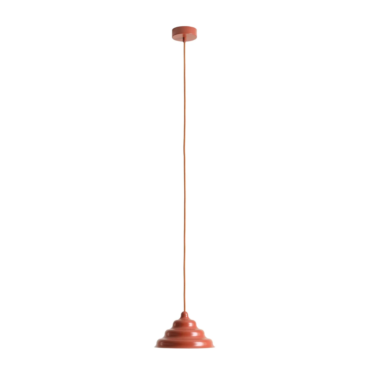 Hängeleuchte Fala, rot, Ø 23 cm, Glas