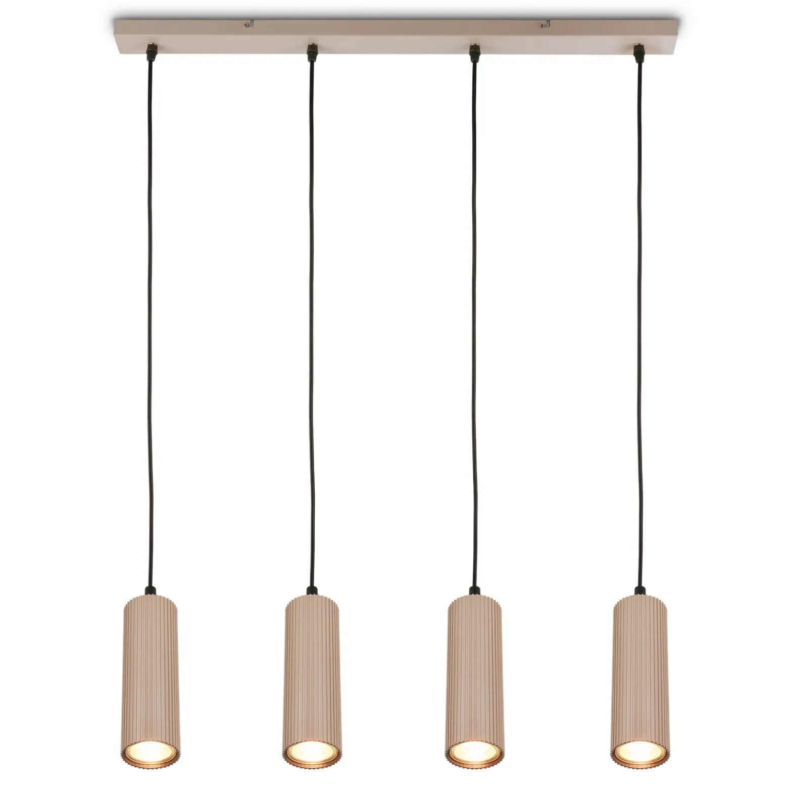 Hängeleuchte Ida, beige, 4-flammig, Länge 76 cm, GU10