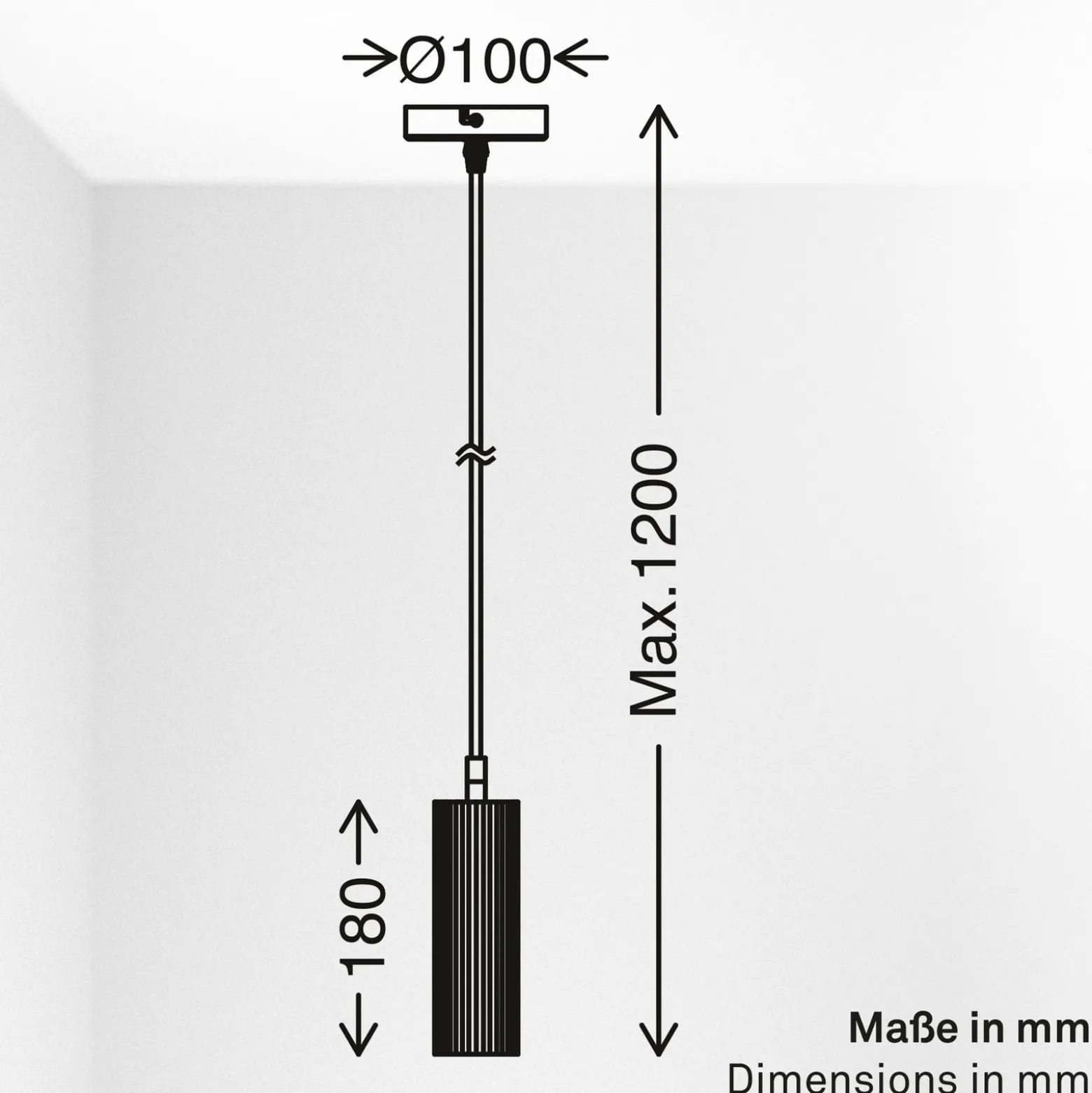 Hängeleuchte Ida, braun, 1-flammig, Ø 10 cm, GU10