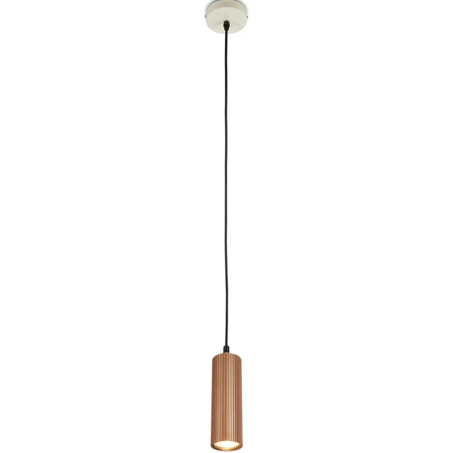 Hängeleuchte Ida, braun, 1-flammig, Ø 10 cm, GU10