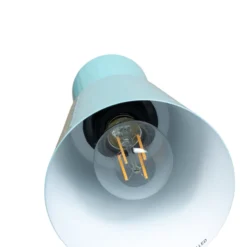 Hängeleuchte Konikkem, türkis, Metall, Ø 14 cm, E27