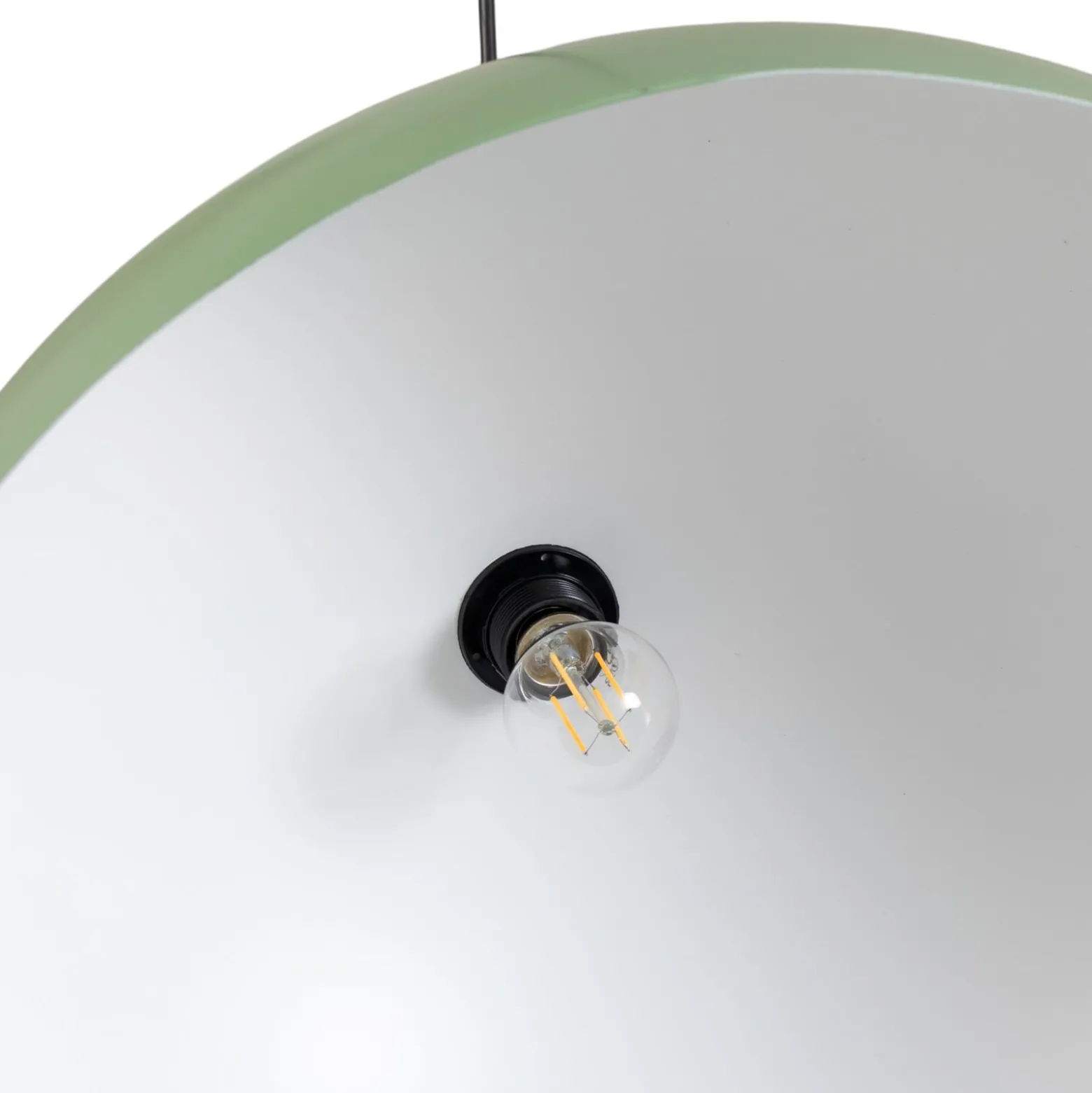 Hängeleuchte Kure, mintgrün, Metall, Ø 60 cm, E27