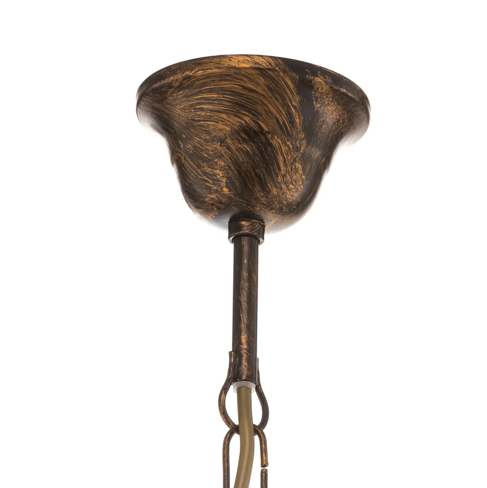 Hängeleuchte Lucrezia dreiflammig, bronze