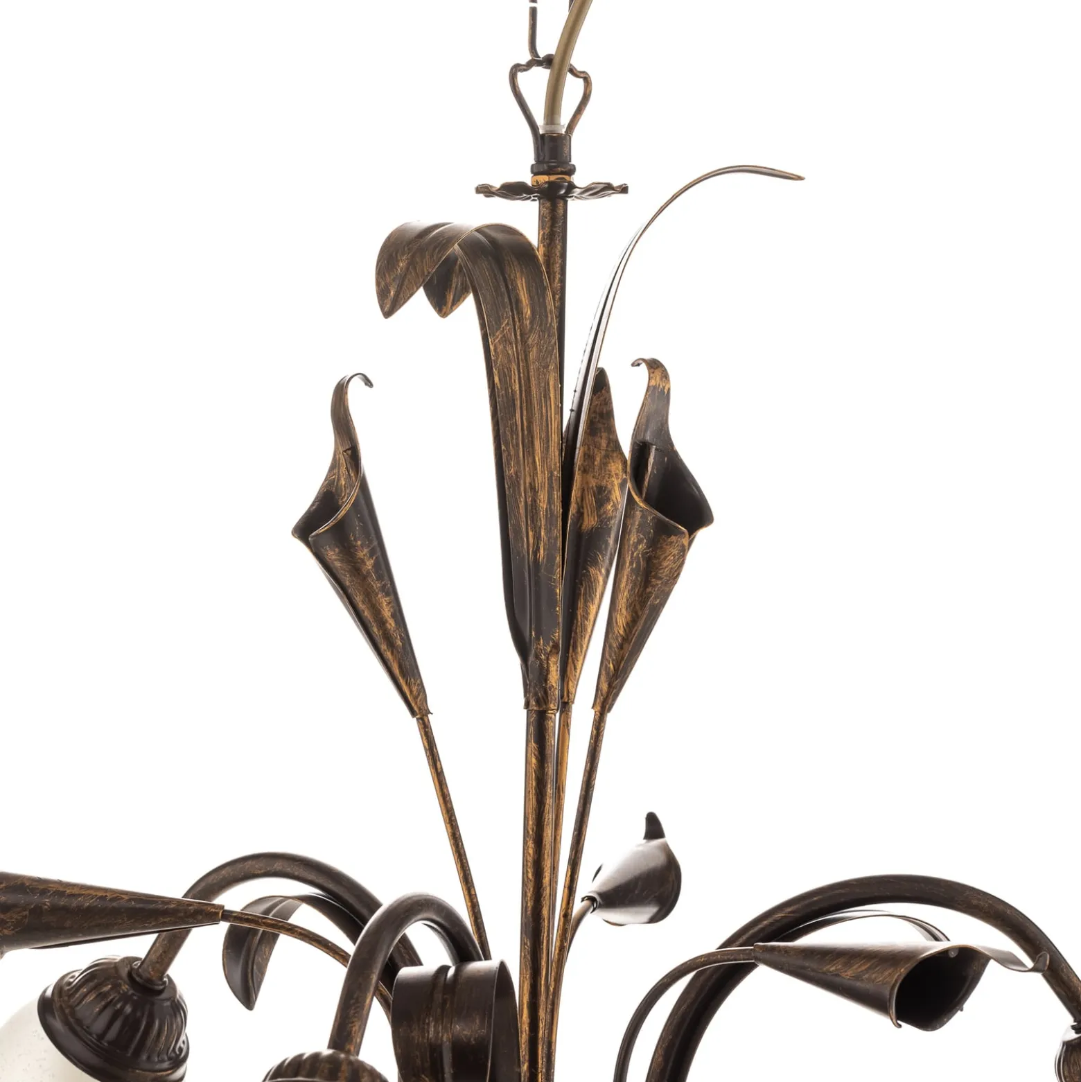 Hängeleuchte Lucrezia dreiflammig, bronze