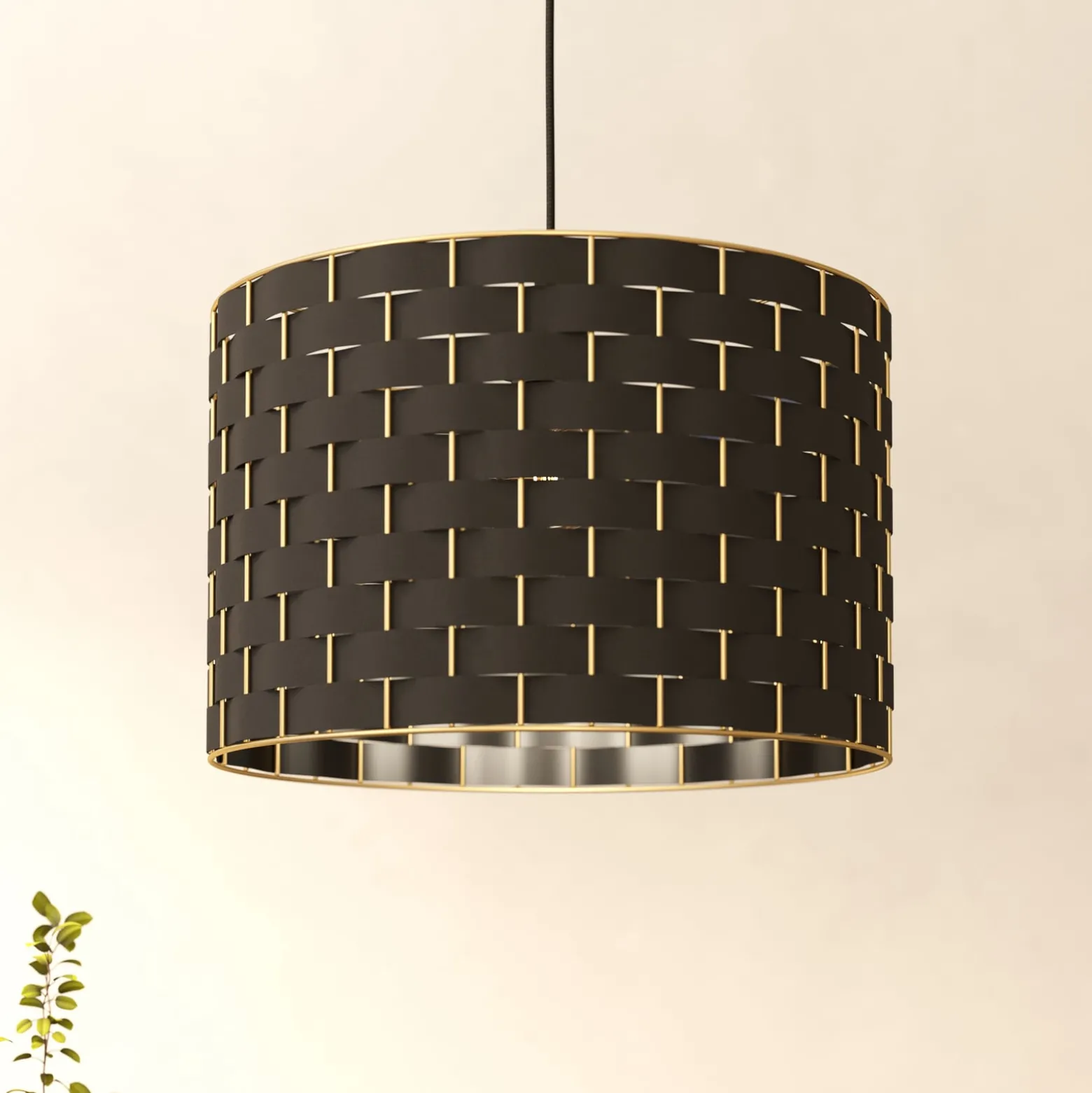 Hängeleuchte Marasales aus Textil, Ø 38 cm