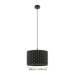 Hängeleuchte Marasales aus Textil, Ø 38 cm