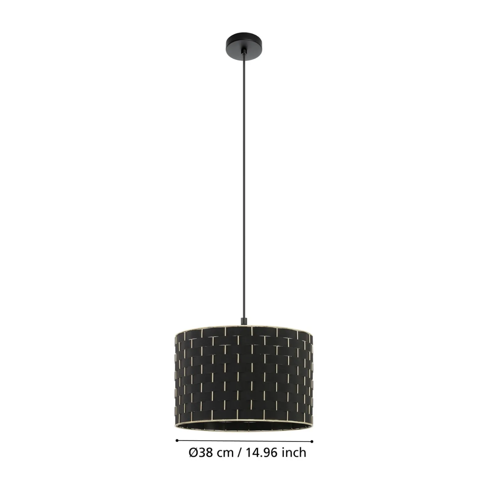 Hängeleuchte Marasales aus Textil, Ø 38 cm