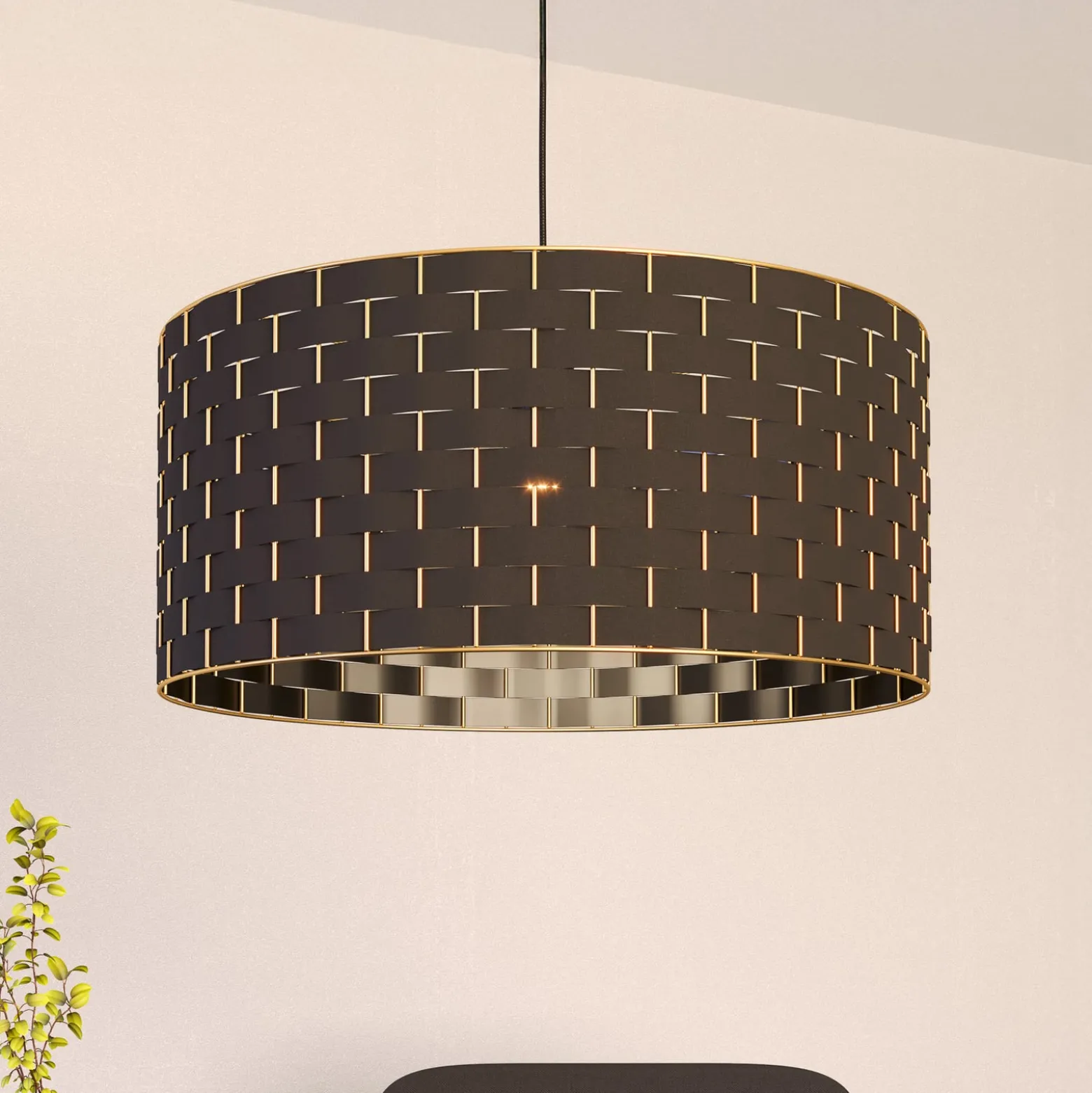 Hängeleuchte Marasales aus Textil, Ø 55 cm