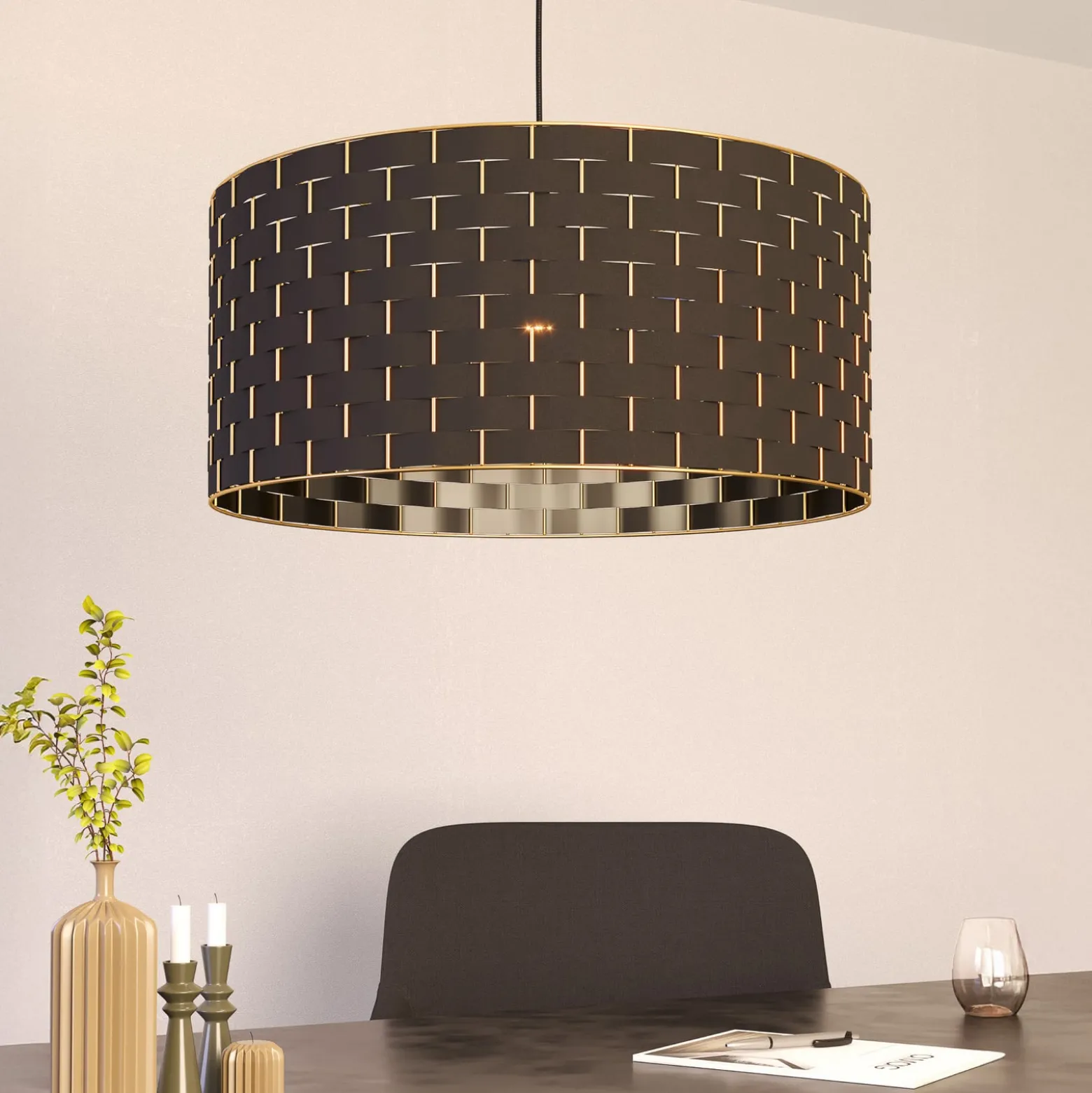 Hängeleuchte Marasales aus Textil, Ø 55 cm