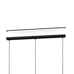 Hängeleuchte Matlock, Länge 90 cm, grau/schwarz, 3-flg.