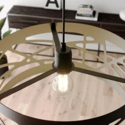Hängeleuchte Modul Frez Musterschirm Ø39cm schwarz