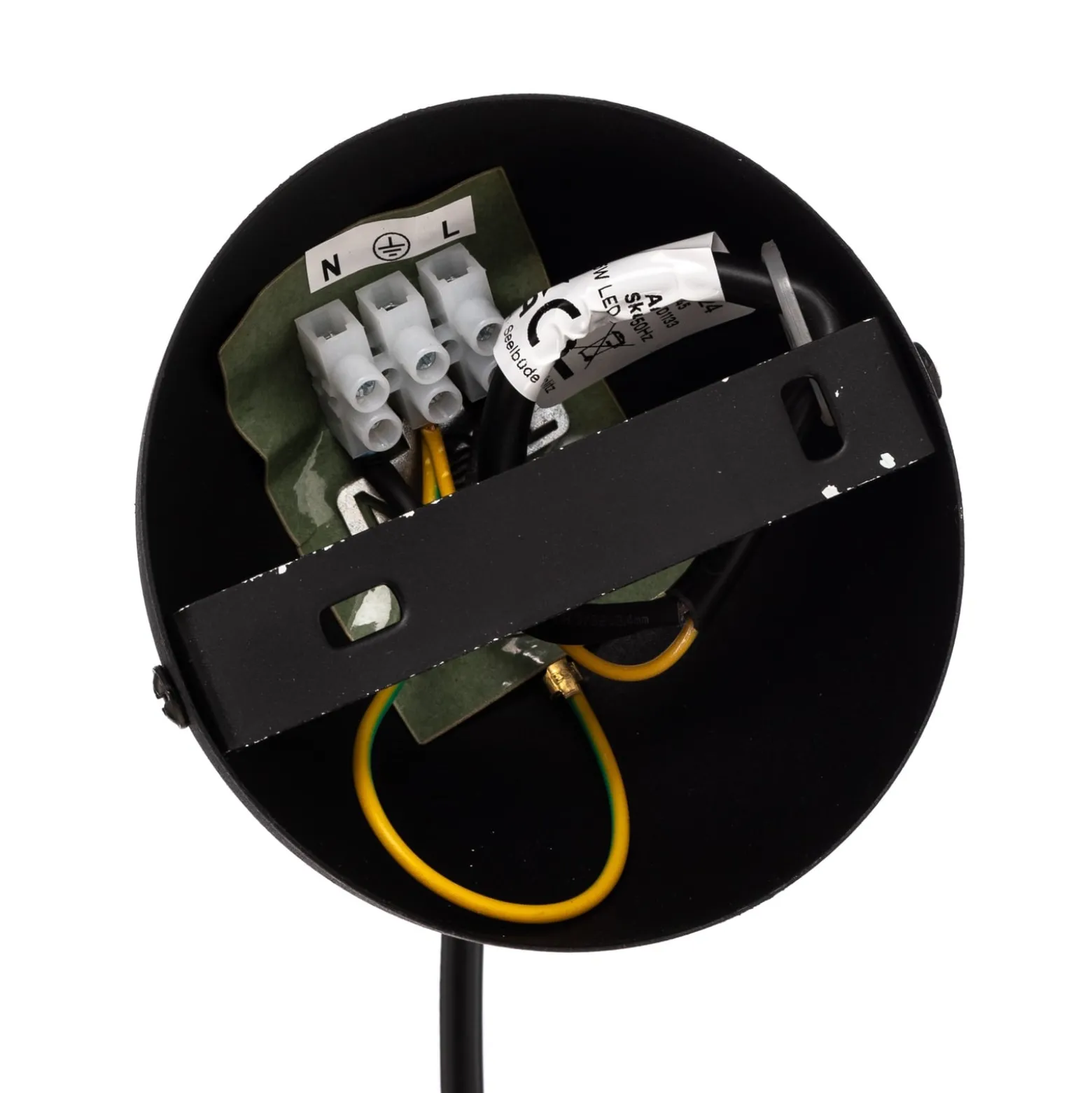 Hängeleuchte Mudoni MR-937 1-flg. schwarz/Opalglas