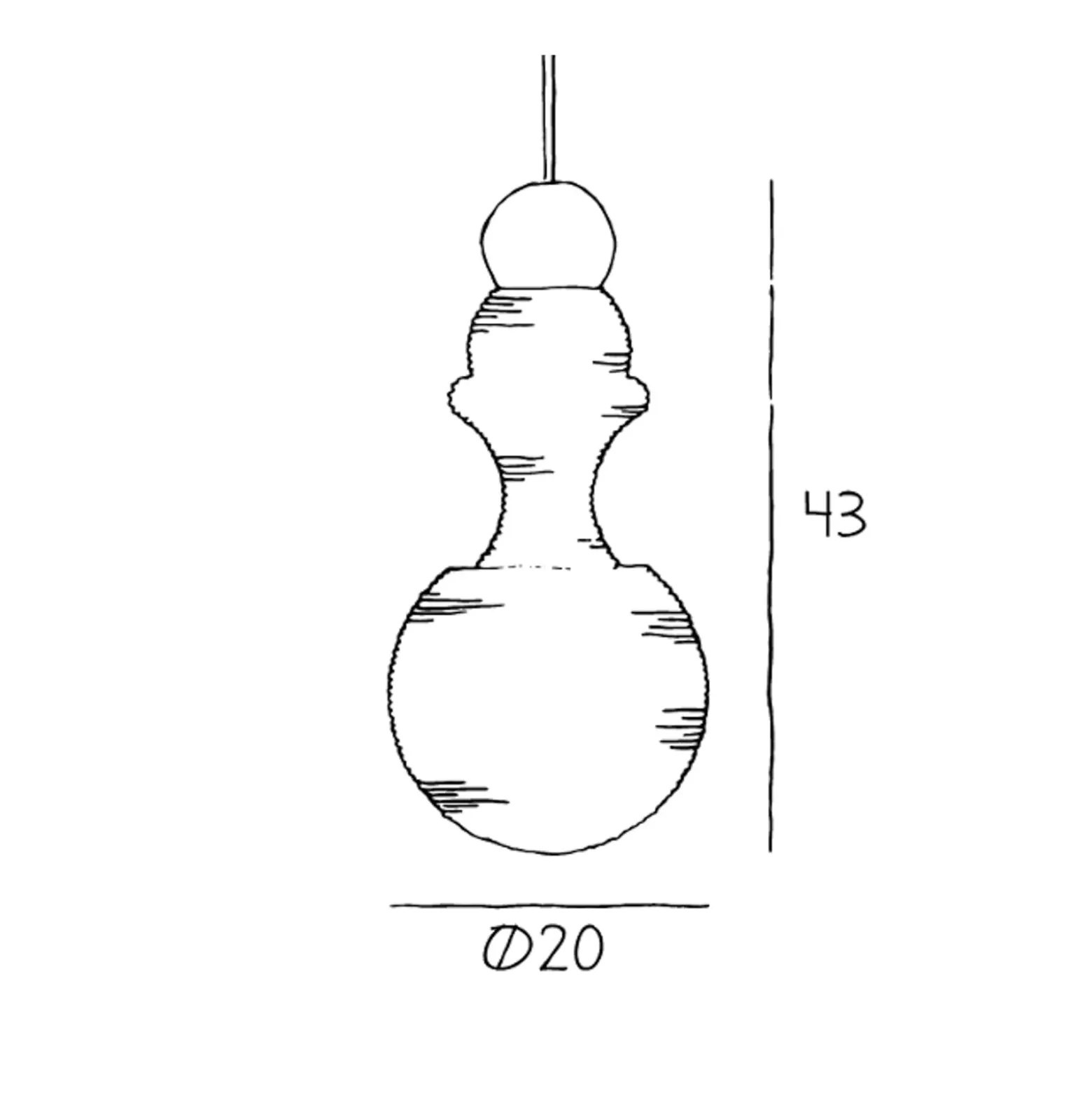 Hängeleuchte Paris 1920, Höhe 43 cm, Glas, weiß