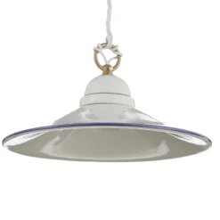 Hängeleuchte PIATTO aus Keramik, 28 cm