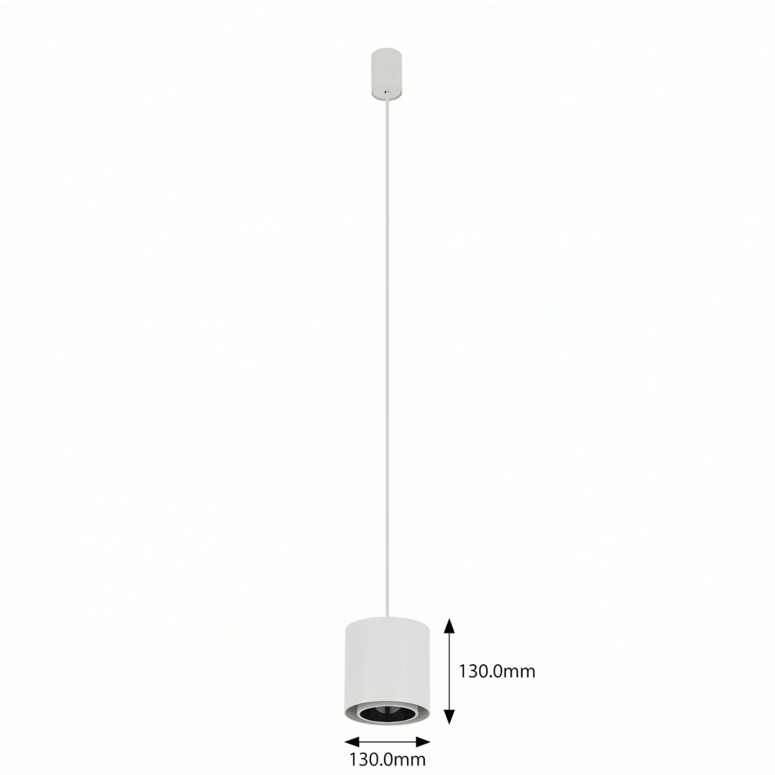 Hängeleuchte Point Duo, weiß, Stahl, Ø 13 cm, GU10